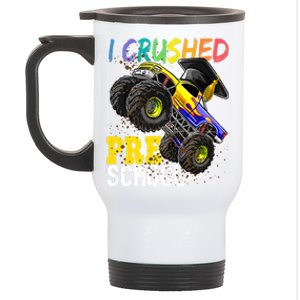 I Crushed Preschool Monster Truck Graduation Stainless Steel Travel Mug