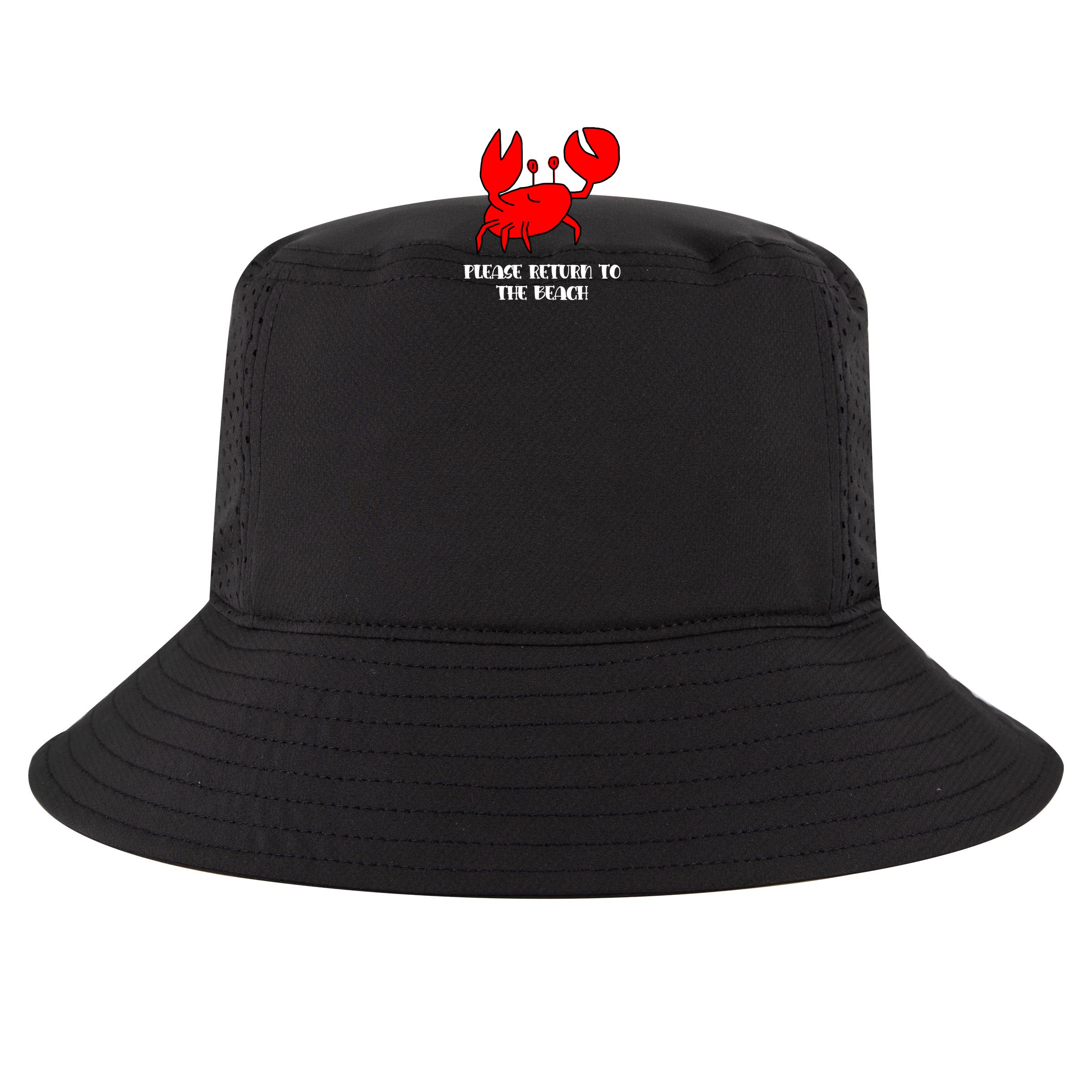If Crabby Please Return To The Beach Funny Crab Gift Bucket Hat