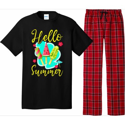 Ice Cream Popsicle Hello Summer Pajama Set