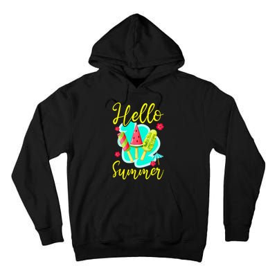 Ice Cream Popsicle Hello Summer Tall Hoodie