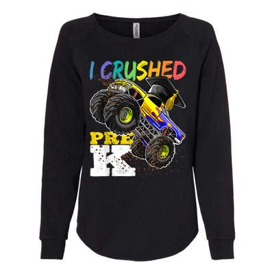 I Crushed Pre K Monster Truck Graduation Cap Tee Gift Boy Womens California Wash Sweatshirt