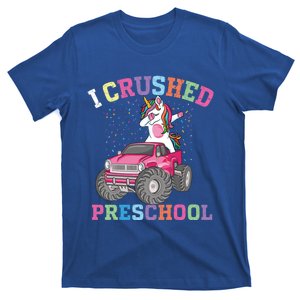 I Crushed Preschool Dabbing Unicorn Truck Graduation Gift T-Shirt