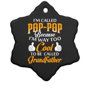 Im Called Poppop Gift Ceramic Star Ornament