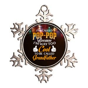 Im Called Poppop Gift Metallic Star Ornament