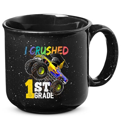 I Crushed Preschool Monster Truck Graduation Cap Gift 15oz Campfire Ceramic Mug