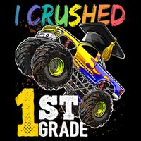 I Crushed Preschool Monster Truck Graduation Cap Gift Drawstring Bag