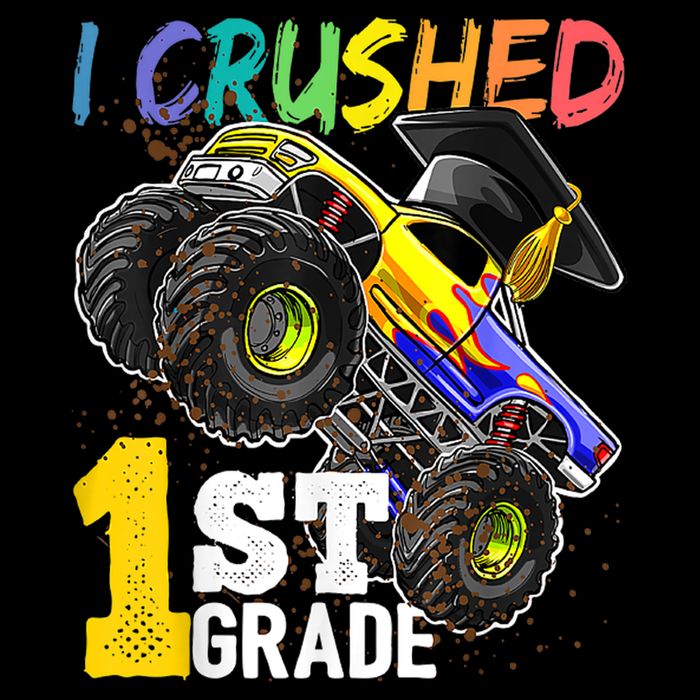 I Crushed Preschool Monster Truck Graduation Cap Gift Drawstring Bag