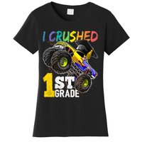 I Crushed Preschool Monster Truck Graduation Cap Gift Women's T-Shirt