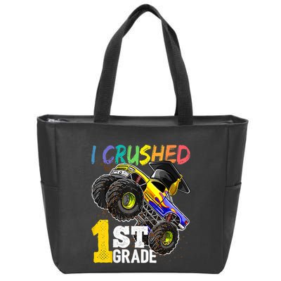 I Crushed Preschool Monster Truck Graduation Cap Gift Zip Tote Bag