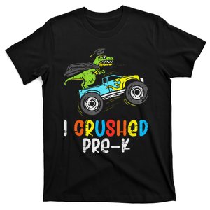 I Crushed PreK TRex Monster Truck Graduation Cap T-Shirt