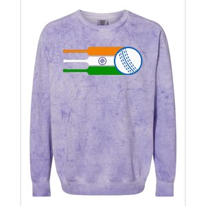 Indian Cricket Player Team Cricket Fans India Cricket Colorblast Crewneck Sweatshirt