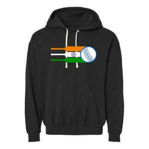 Indian Cricket Player Team Cricket Fans India Cricket Garment-Dyed Fleece Hoodie