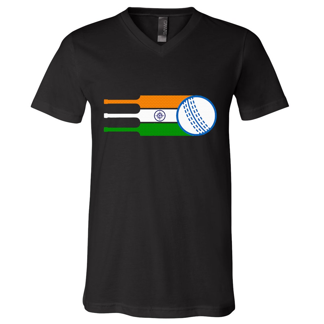 Indian Cricket Player Team Cricket Fans India Cricket V-Neck T-Shirt