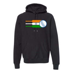 Indian Cricket Player Team Cricket Fans India Cricket Premium Hoodie