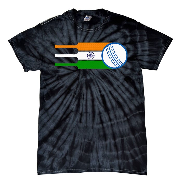 Indian Cricket Player Team Cricket Fans India Cricket Tie-Dye T-Shirt