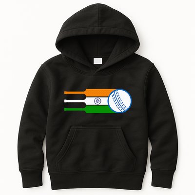 Indian Cricket Player Team Cricket Fans India Cricket Kids Hoodie