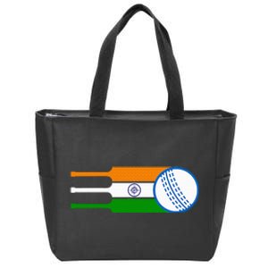 Indian Cricket Player Team Cricket Fans India Cricket Zip Tote Bag