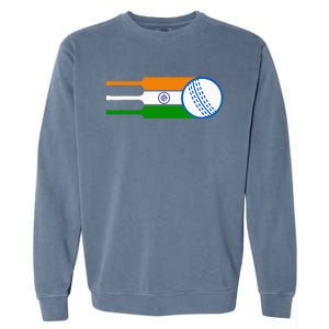 Indian Cricket Player Team Cricket Fans India Cricket Garment-Dyed Sweatshirt