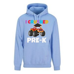 I Crushed PreK Monstertruck Graduate Preschool Graduation Unisex Surf Hoodie