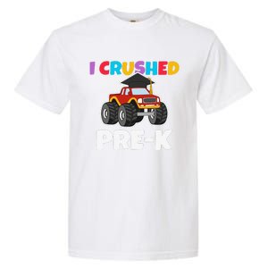 I Crushed PreK Monstertruck Graduate Preschool Graduation Garment-Dyed Heavyweight T-Shirt