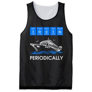 I Cruise Periodically Periodic Funny Cruising Trip Ship Boat Mesh Reversible Basketball Jersey Tank