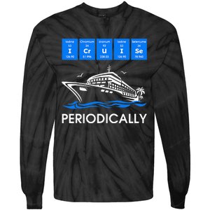 I Cruise Periodically Periodic Funny Cruising Trip Ship Boat Tie-Dye Long Sleeve Shirt