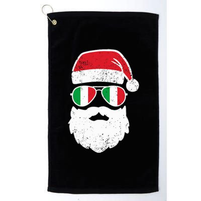 Italian Christmas Pajama Funny Italian Matching Family Platinum Collection Golf Towel