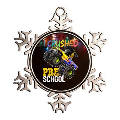 I Crushed Preschool Monster Truck Graduation Cap Gift Boys Metallic Star Ornament