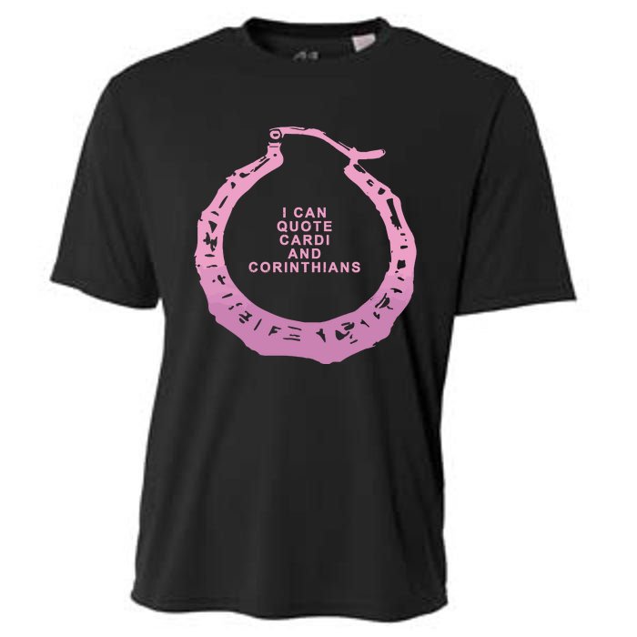 I Cant Quote Cardi And Corinthians Cooling Performance Crew T-Shirt