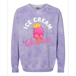 Ice Cream Queen Ice Cream Lover Gelato Sweet Tooth Colorblast Crewneck Sweatshirt