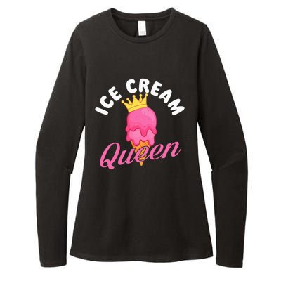 Ice Cream Queen Ice Cream Lover Gelato Sweet Tooth Womens CVC Long Sleeve Shirt