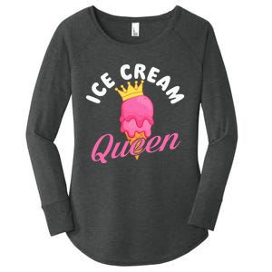 Ice Cream Queen Ice Cream Lover Gelato Sweet Tooth Women's Perfect Tri Tunic Long Sleeve Shirt