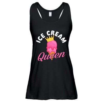 Ice Cream Queen Ice Cream Lover Gelato Sweet Tooth Ladies Essential Flowy Tank