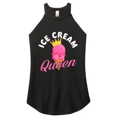 Ice Cream Queen Ice Cream Lover Gelato Sweet Tooth Women's Perfect Tri Rocker Tank