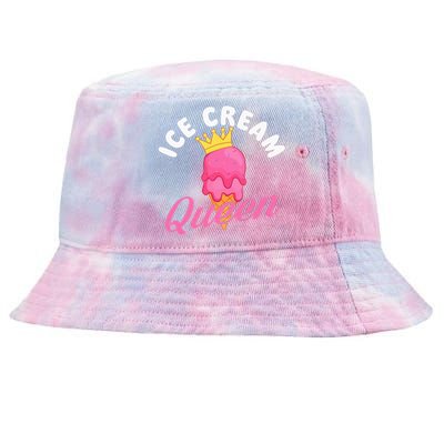 Ice Cream Queen Ice Cream Lover Gelato Sweet Tooth Tie-Dyed Bucket Hat