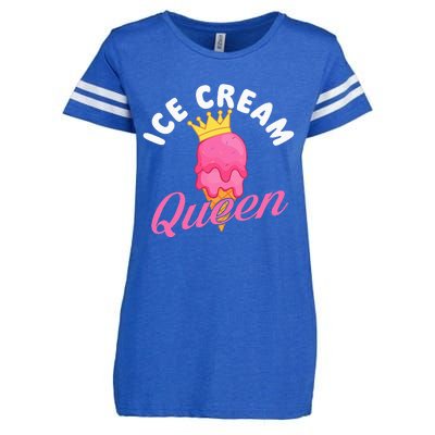 Ice Cream Queen Ice Cream Lover Gelato Sweet Tooth Enza Ladies Jersey Football T-Shirt