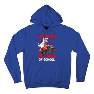 I Crushed Retro 100 Days Of School Dinosaur T Rex Smarter Great Gift Hoodie