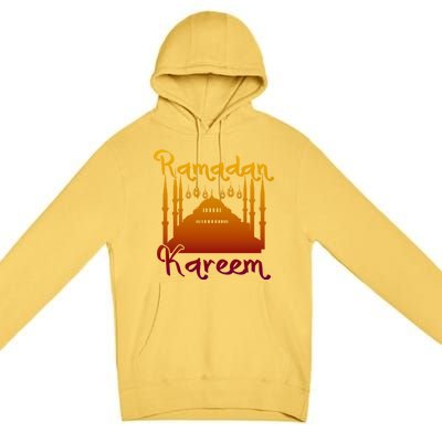 Islamic Celebration Ramadan Kareem Islam Arabic Ramadan Gift Premium Pullover Hoodie