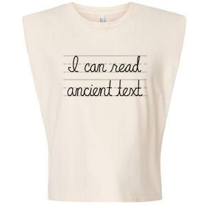 I Can Read Ancient Text Garment-Dyed Women's Muscle Tee