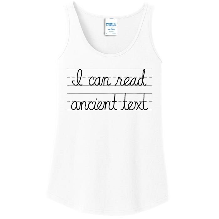 I Can Read Ancient Text Ladies Essential Tank