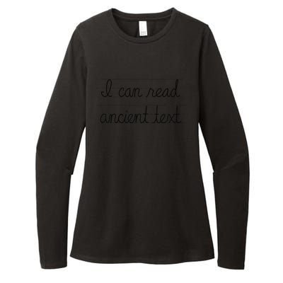 I Can Read Ancient Text Womens CVC Long Sleeve Shirt