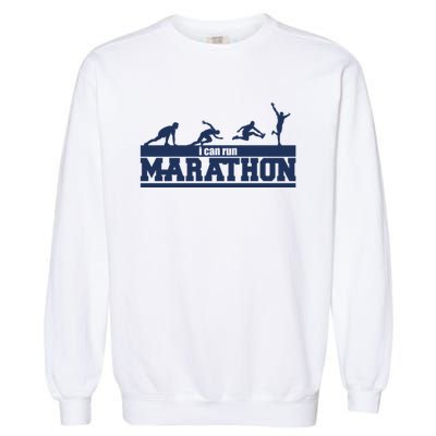 I Can Run Marathon Garment-Dyed Sweatshirt