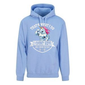 I Count Reps Funny Unicorn Workout Training Unisex Surf Hoodie