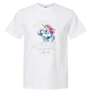 I Count Reps Funny Unicorn Workout Training Garment-Dyed Heavyweight T-Shirt