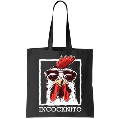 Incocknito Cock Rooster Wearing Sunglasses Chicken Lover Bag
