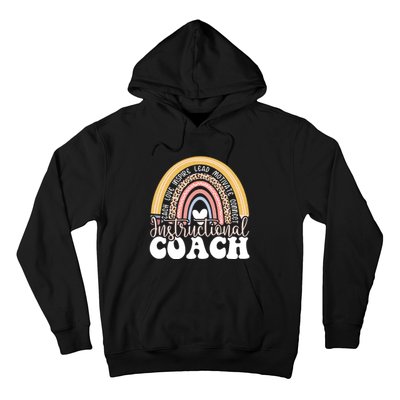 Instructional Coach Rainbow Leopard Academic Specialist Hoodie