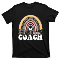 Instructional Coach Rainbow Leopard Academic Specialist T-Shirt