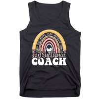 Instructional Coach Rainbow Leopard Academic Specialist Tank Top