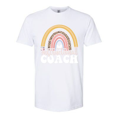 Instructional Coach Rainbow Leopard Academic Specialist Softstyle CVC T-Shirt