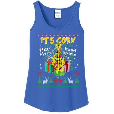 Its Corn Really Like It ItS Got The Juice Ugly Christmas Gift Ladies Essential Tank